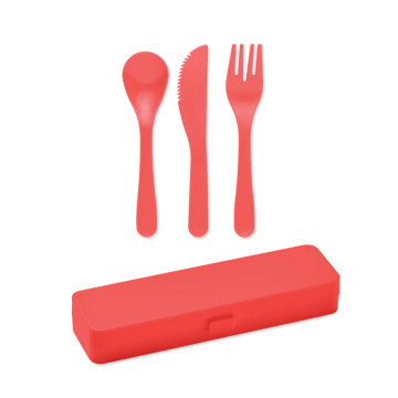 Cutlery set recycled PP