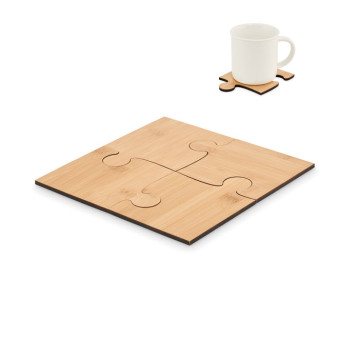 Komplet 4 podstavkov za kozarec - puzzle MO6796-40