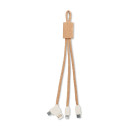 3 v 1 polnilni kabel iz plute MO6812-13