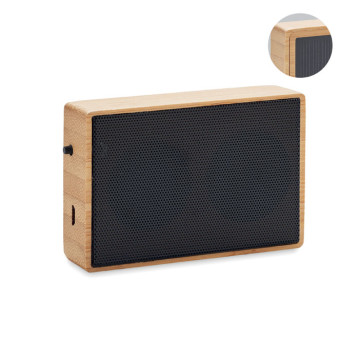 Solarni brezžični Bluetooth zvočnik iz lesa MO6838-40