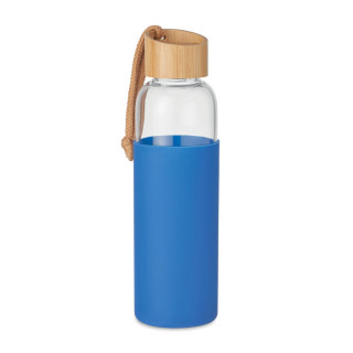 Steklenica s silikonskim ovojem in lesenim pokrovom 500ml MO6845-37