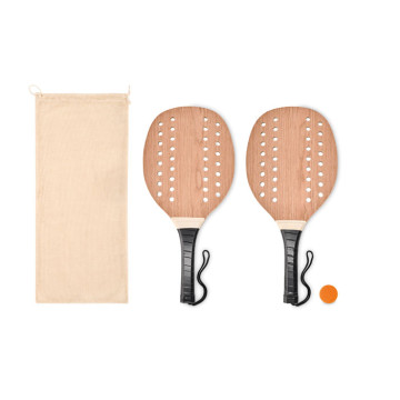 Set za tenis na plaž iz lesa MO6846-40