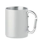 Kovinska skodelica s karabin ročajem in dvojno steno 300ml MO6873-06