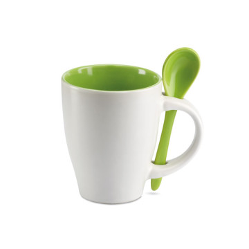 Dvobarvna skodelica z žlico 250ml MO7344-09