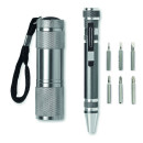 Kovinski set orodja in svetilka v darilni škatli MO8559-18