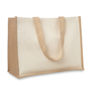 Nakupovalna torba iz jute in platna MO8967-13