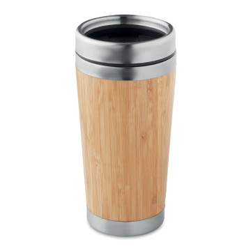 Lesena termo skodelica z dvojno kovinsko steno 400ml MO9444-40