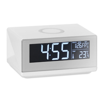 Namizna LED ura in brezžični polnilec 5W MO9588-06