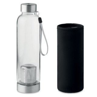 Steklenica iz borosilikatnega stekla z neoprenom in filtrom za čaj 500ml MO9636-03