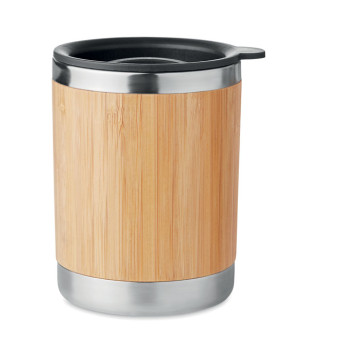 Lesena skodelica s pokrovom termo 250ml MO9937-40