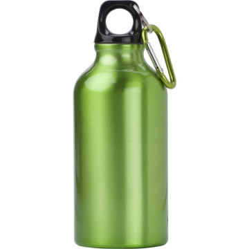 Športna steklenica za vodo - bidon s karabinom iz aluminija 400ml CDF 7552-29CD
