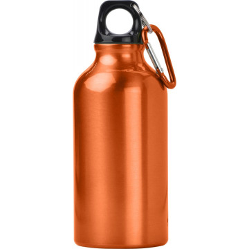 Športna steklenica za vodo - bidon s karabinom iz aluminija 400ml CDF 7552-07CD