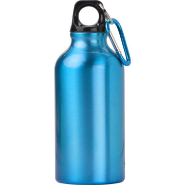 Športna steklenica za vodo - bidon s karabinom iz aluminija 400ml CDF 7552-18CD