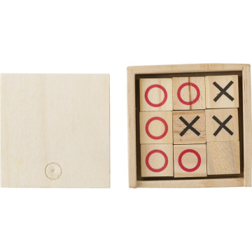 Lesena družabna igra križci in krogci Tic Tac Toe 427062-11
