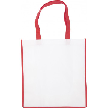 Netkana nakupovalna vrečka z barvno obrobo Non-woven 3610-08