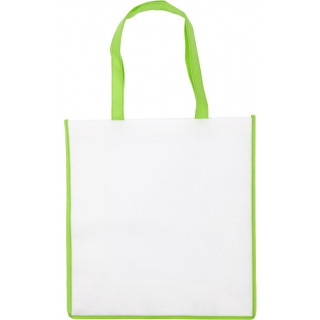 Netkana nakupovalna vrečka z barvno obrobo Non-woven 3610-19