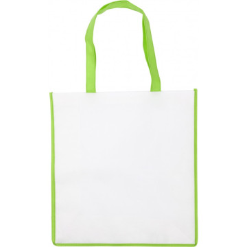 Netkana nakupovalna vrečka z barvno obrobo Non-woven 3610-19
