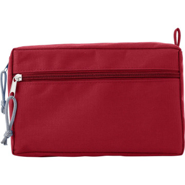 RPET toiletry bag Natasha, red