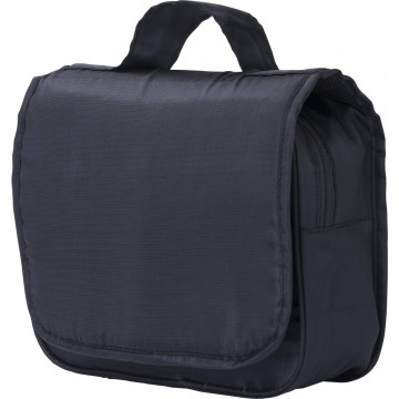 Polyester (210D) travel toiletry bag Merrick, black