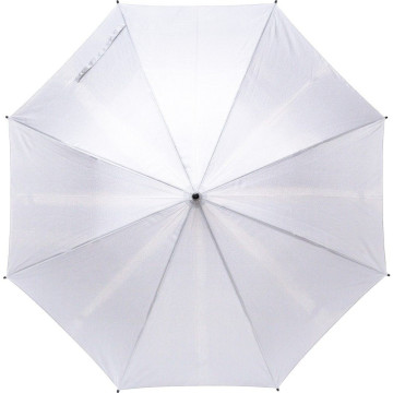 RPET pongee (190T) umbrella Frida, white