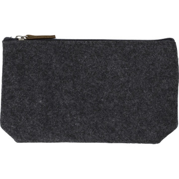 RPET felt toiletry bag Lucy, grey