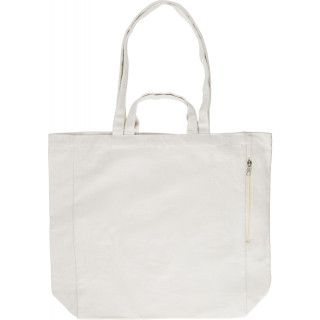 Recycled cotton shopping bag Bennett, khaki