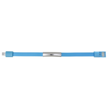 Silikonska zapestnica s kovinsko ploščico, ki je hkrati povezovalni USB micro kabel 7878-18