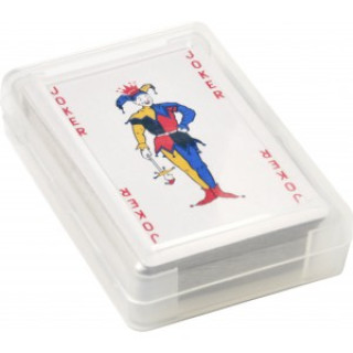 PET case with playing cards Victoria, red