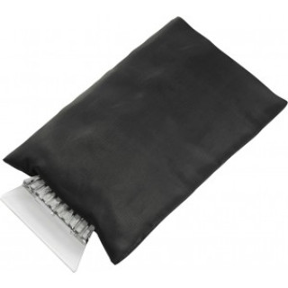 ABS ice scraper and polyester glove Doris, black