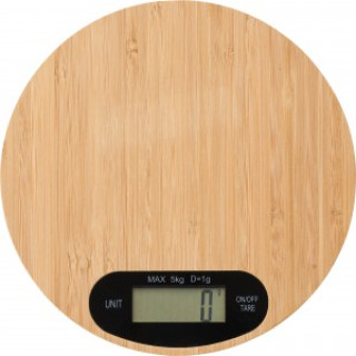 Bamboo kitchen scale Reanne, brown