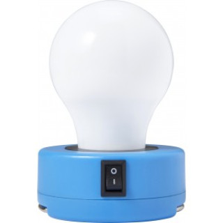 ABS Bulb light with on/off-switch, cobalt blue