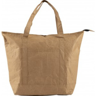 Laminated paper (80 gr/m2) cooler shopping bag Oakley, brown