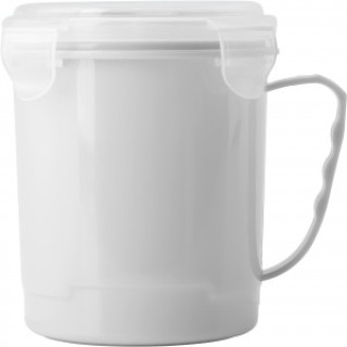 Plastic microwave cup (720ml), white