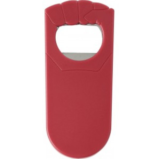 Plastic bottle opener Tay, red