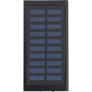 ABS and aluminium solar charger Adriana, black