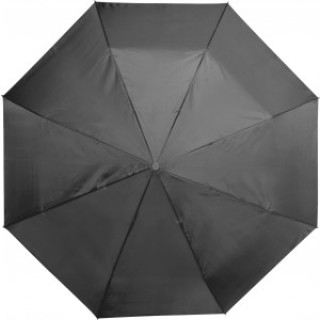 Automatic polyester foldable umbrella., black