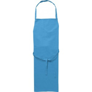 Cotton (180 gr/m2) apron Misty, light blue
