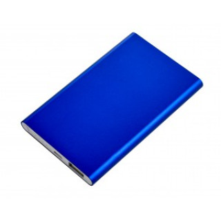 Aluminium power bank Ezra, cobalt blue