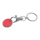 Kovinski obesek za ključe za nakupovalni voziček Arra, rdeča 047705