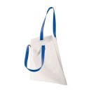 Nakupovalna vrečka z dolgimi ročaji v barvi - netkan material Erlangen, modra 091304