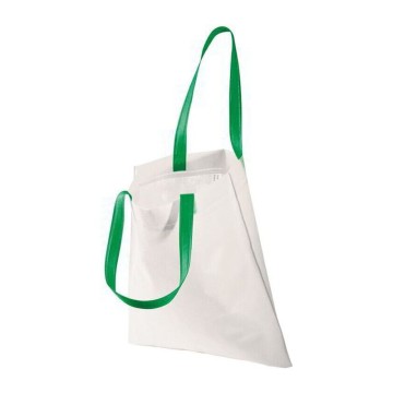 Nakupovalna vrečka z dolgimi ročaji v barvi - netkan material Erlangen, zelena 091309