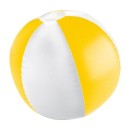 Napihljiva žoga za na plažo - dvobarvna 40cm Key West, rumena 105108