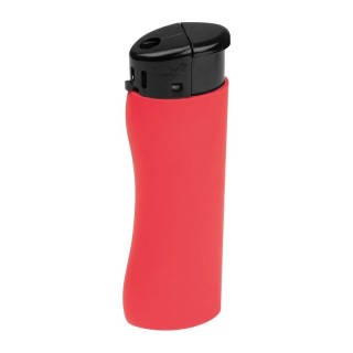 Elektronski vžigalnik v svežih barvah - z ergonomsko obliko Mouscron, rdeča 377705