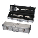 Barbecue set za žar v kovinskem kovčku Oval Plate 064807
