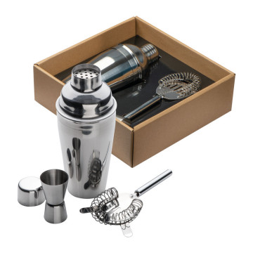 Kovinski set za pripravo koktejlev - cocktail set - 3-delni Messina 402107