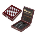 Leseni set za vino s šahom in figurami San Gimignano 403701