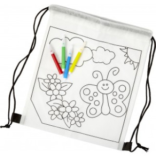 Nonwoven (80 gr/m2) backpack Santino, white